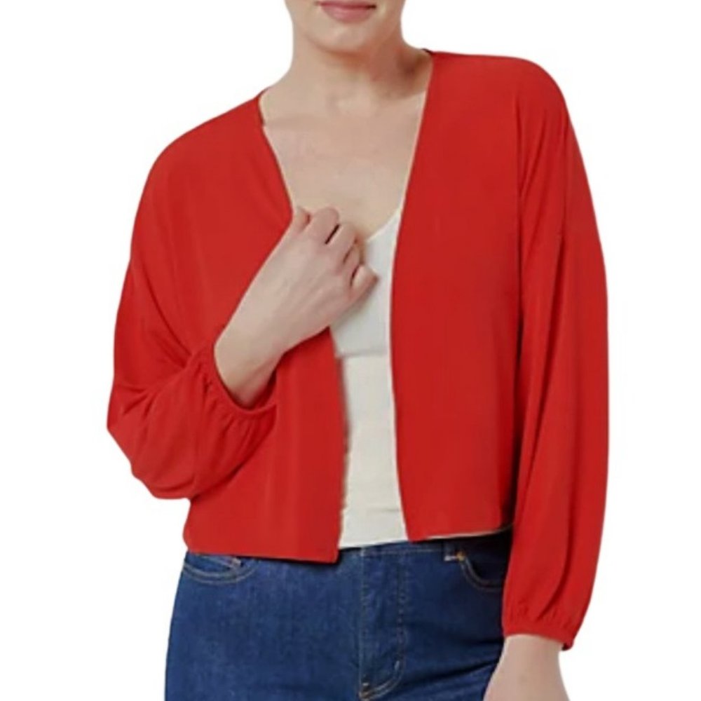 Truth + Style Knit Jersey Cropped Jacket  11948